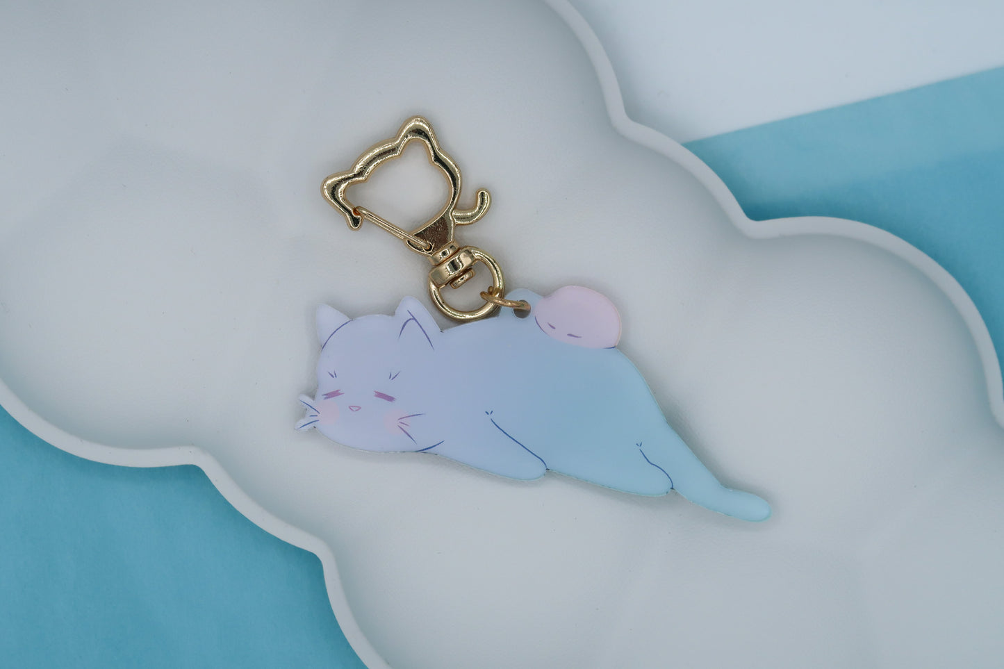 Porte clé Chat Assoupi