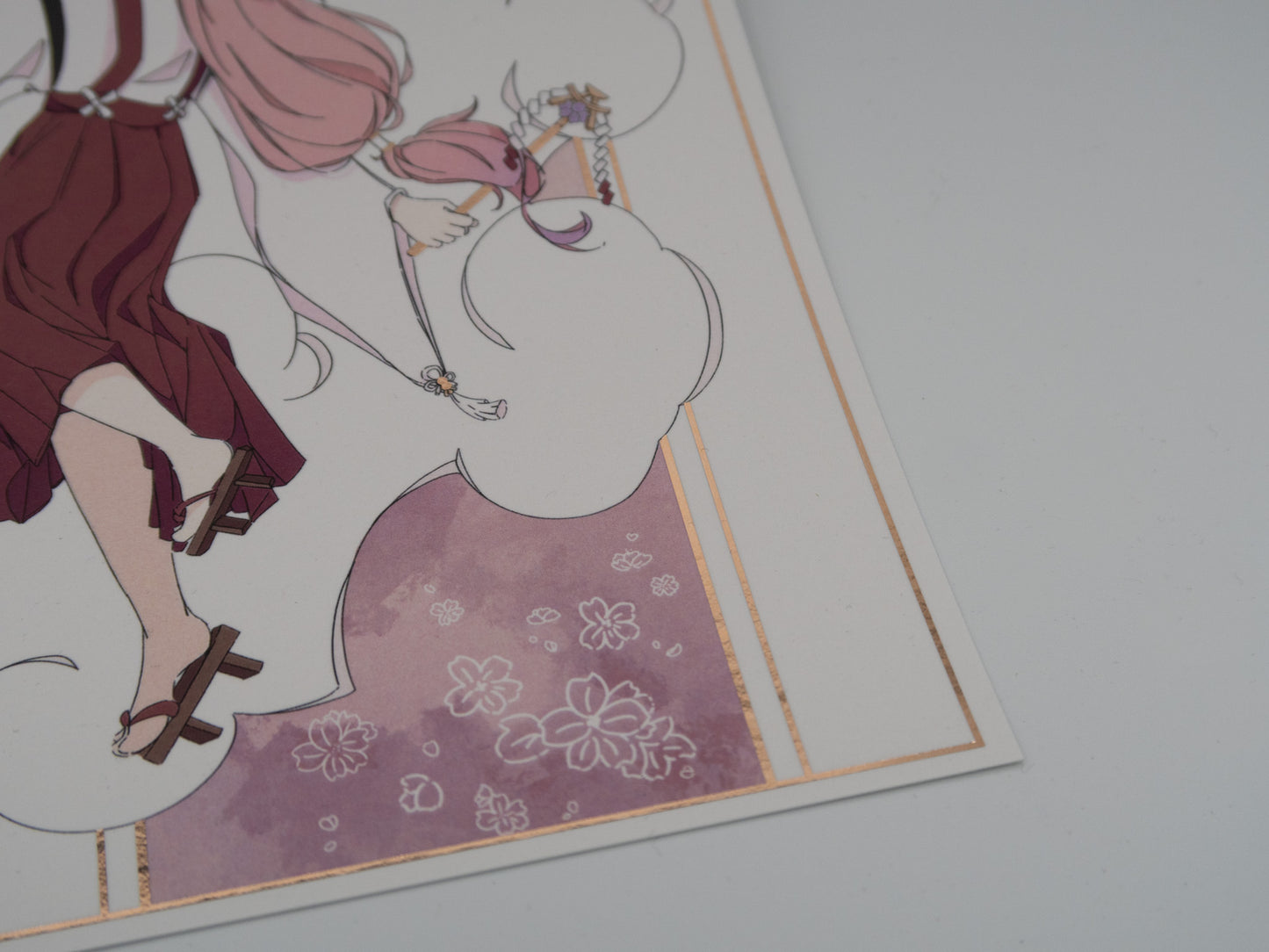 Print Genshin Impact Yae Miko dorure Rose Gold