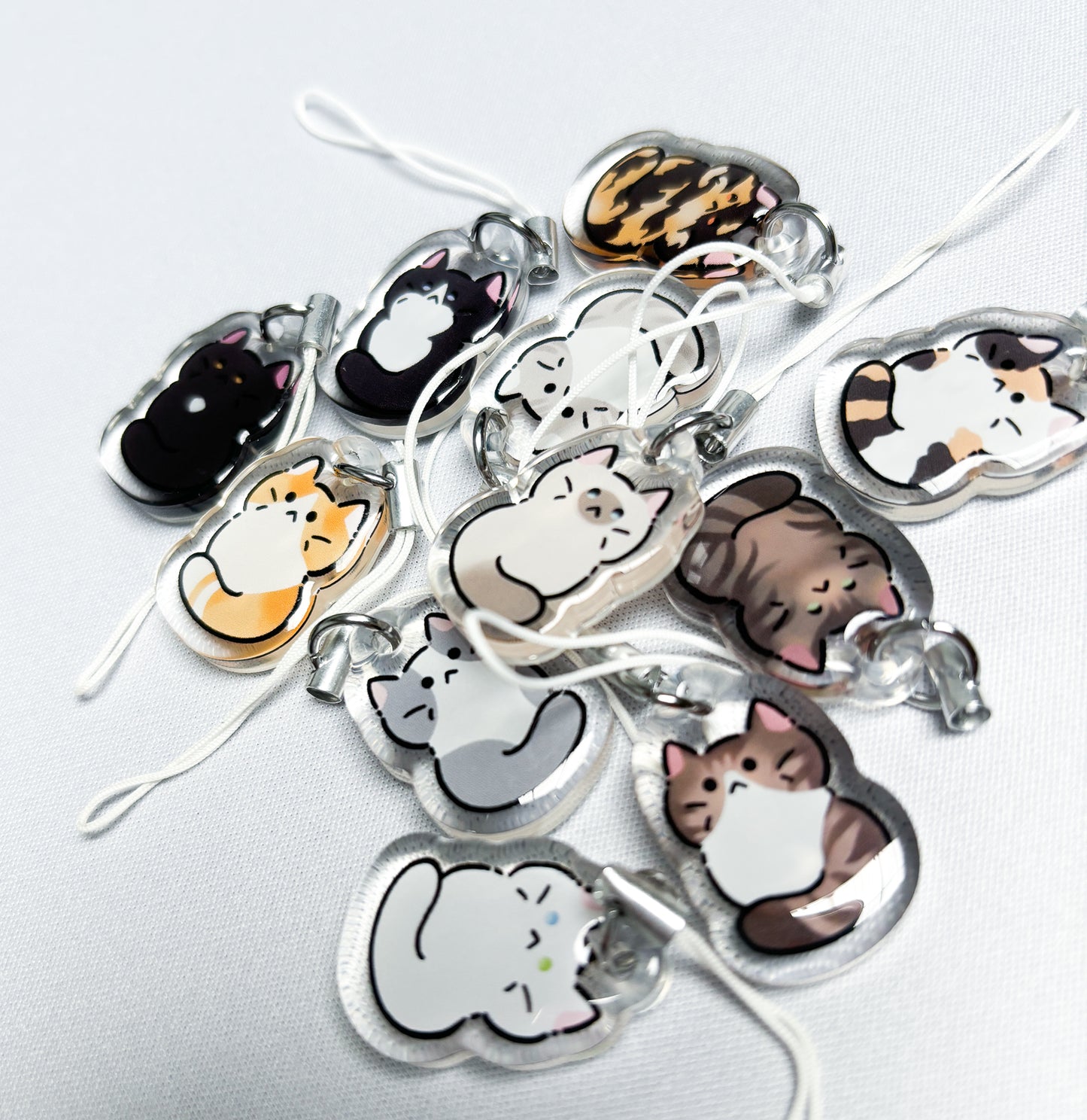 Cat phone strap gacha