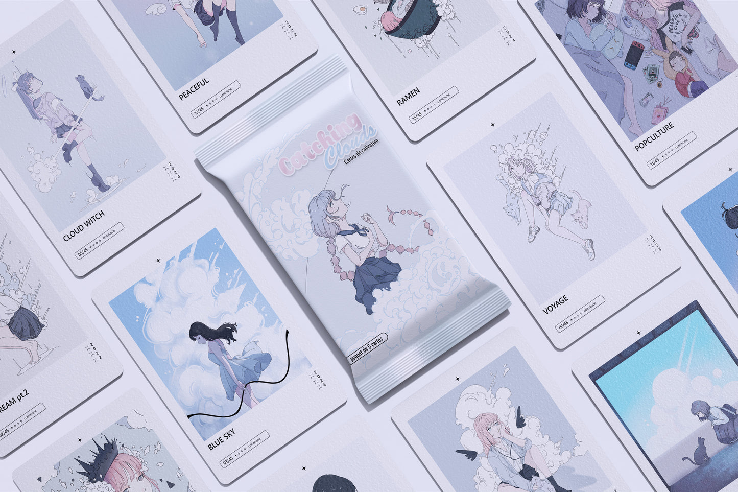 Booster 5 cartes Série "Catching Clouds"