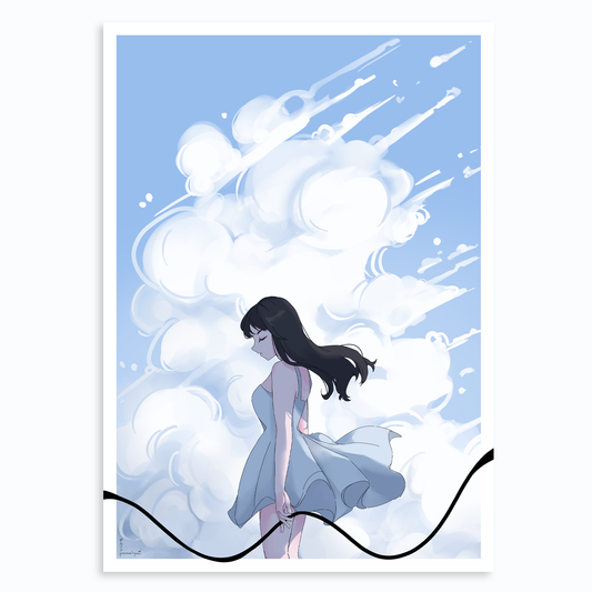 Print BLUE SKY avec vernis sélectif