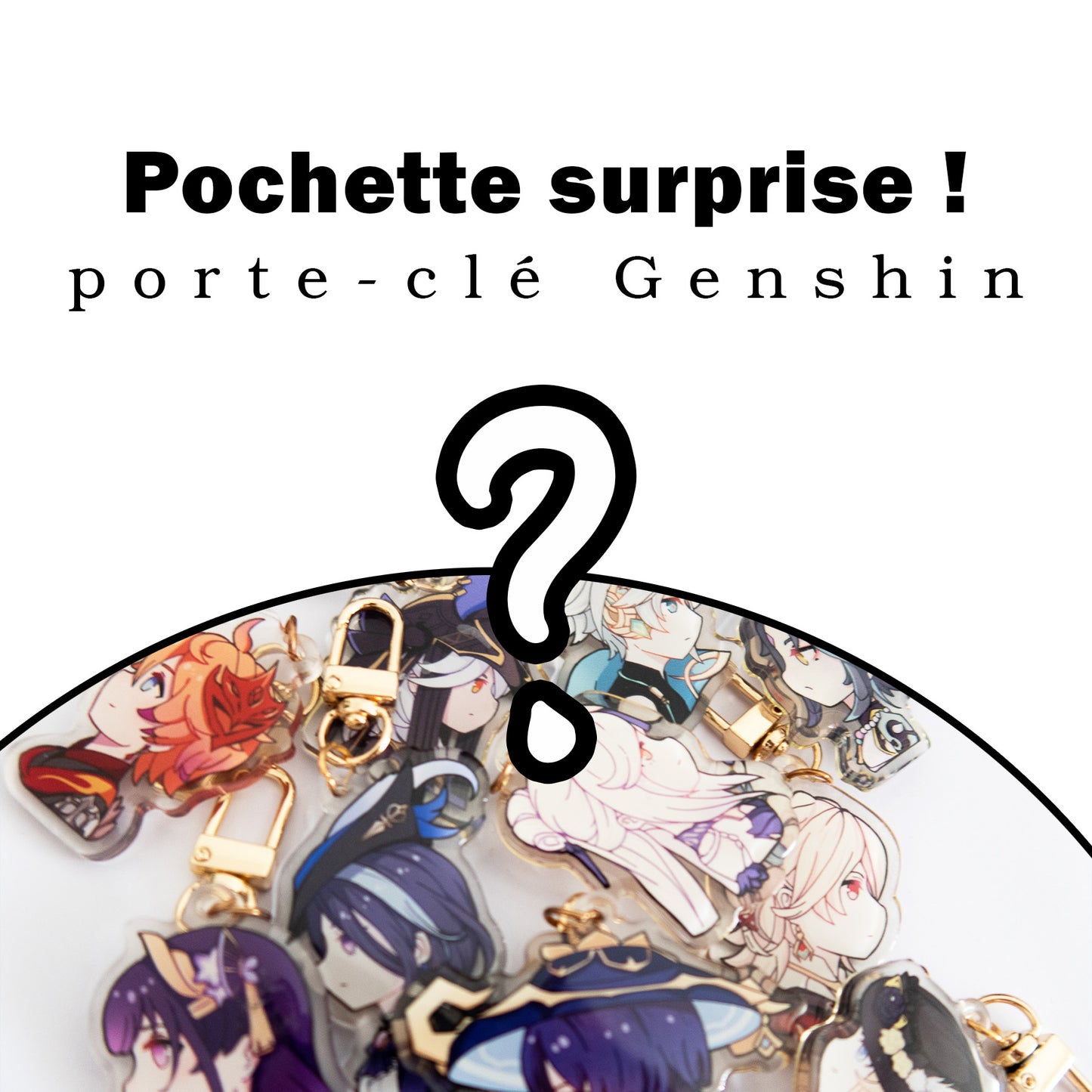 SURPRISE - 2 random Genshin Impact Keychain